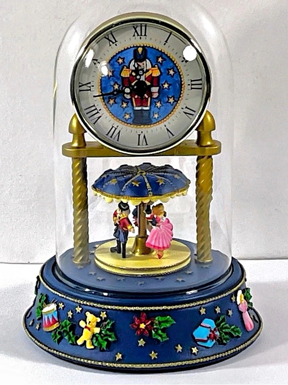 1997 NUTCRACKER ANNIVERSARY CLOCK Avon MUSICAL Dance of the Sugar Plum Fairy